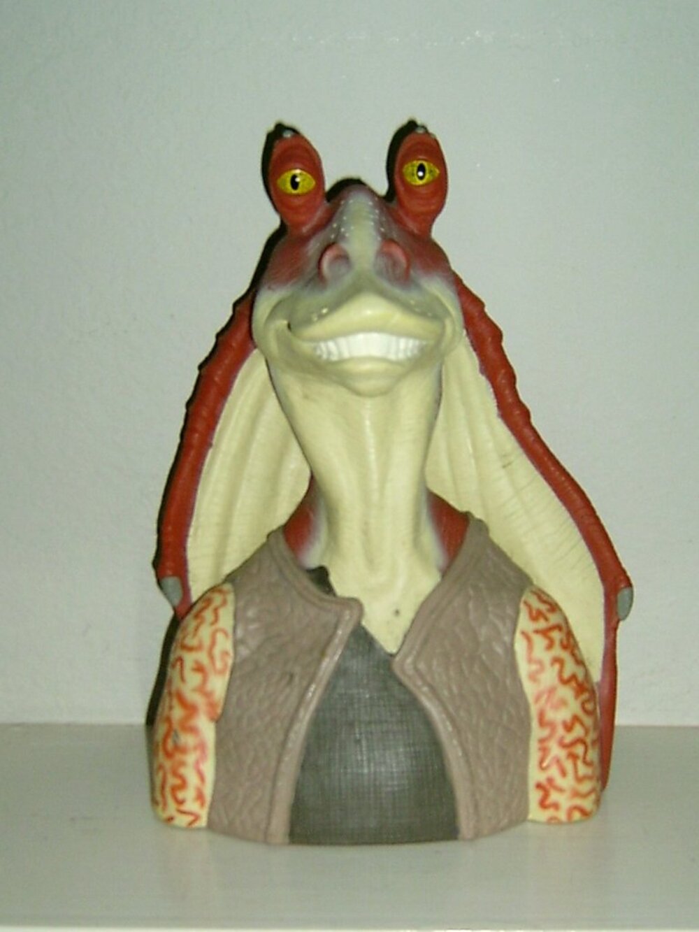 Jar Jar Binks Coin Piggy Bank - STAR WARS Episode 1 The Phantom Menace, VGUC